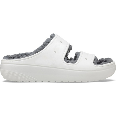 Crocs dámské pantofle Classic Cozzzy bílá šedá