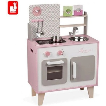 Janod - Дървена детска кухня - Macaron (J06567)