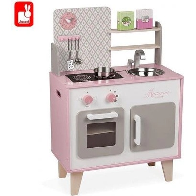 Janod - Дървена детска кухня - Macaron (J06567)