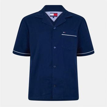 Image 1 of Tommy Hilfiger Риза с къс ръкав Tommy Jeans Men's Camp Collar Short Sleeve Bowling Shirt - Dark Night Navy