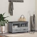 vidaXL Пейка за коридор Сиво Сонома 80 x 38 x 46 см (891461)