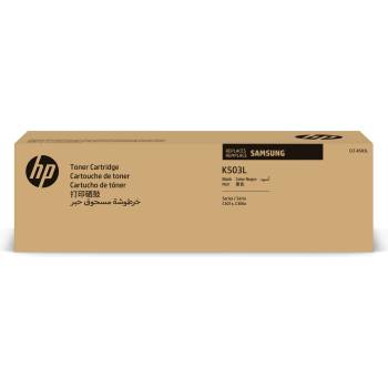 HP Samsung Касета CLT-K503L с тонер с черен цвят и висок капацитет (SU147A)