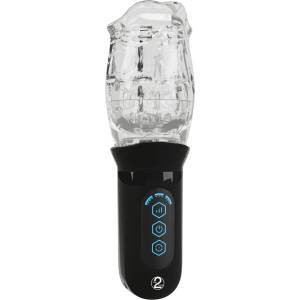 STROKER - автоматичен мастурбатор с вибрация и въртене - прозрачен