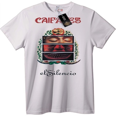 NOONEBRAND Тениска CAIFAS 65 El Silencio - 7XL, White