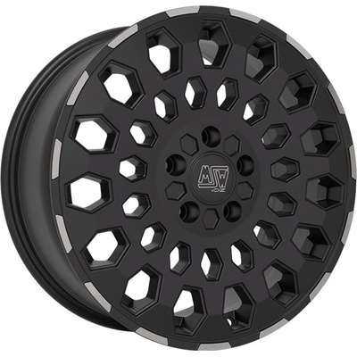 MSW 99 6,5x16 5x130 ET55 matt black lip polished