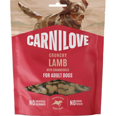 CARNILOVE Crunchy pre dospelých psov jahňa s brusnicami 200 g