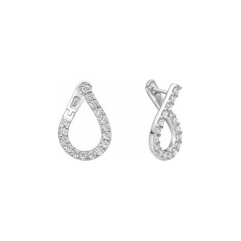 Diamonfire strieborné náušnice E6595