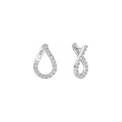 Diamonfire strieborné náušnice E6595