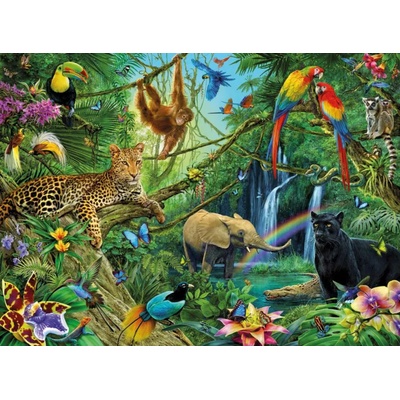 Ravensburger - Puzzle Animals in the Jungle XXL - 200 piese