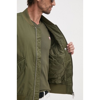 Tommy Hilfiger Яке бомбър Tommy Hilfiger в зелено преходен модел MW0MW36592 (MW0MW36592)