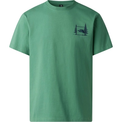 The North Face Мъжка тениска The North Face Camping Relaxed Short Sleeve Graphic Tee T-shirt - Dimmed Algae - размер XXL (216-7965-0217)