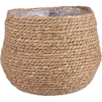 Mica Kulatý košík Decorations Jorck, světle hnědý, 24 x 26 cm