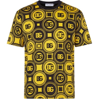 Dolce & Gabbana DG Logo Yellow tričko Žlutá