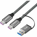 PremiumCord USB-C to USB-C with Reduction Braided 2 m USB кабел (<![CDATA[KU31CQ2]]>)