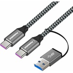 PremiumCord USB-C to USB-C with Reduction Braided Cив 2 m USB кабел (KU31CQ2)