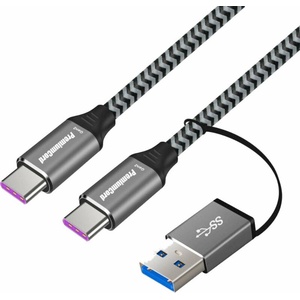 PremiumCord USB-C to USB-C with Reduction Braided Cив 2 m USB кабел (KU31CQ2)
