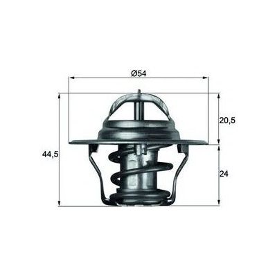 Termostat, chladivo MAHLE TX 4 83D