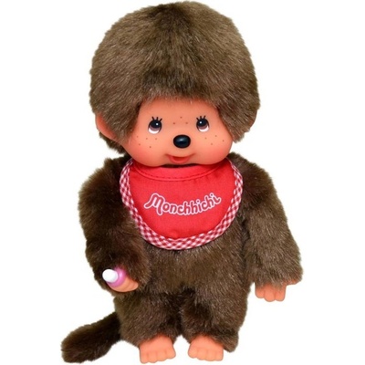 MONCHHICHI Mončiči Chlapec s červeným podbradníkem 20 cm