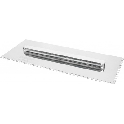 Bihui Rychloupínací nerez hladítko s hranatými zuby, 280x115mm Rozměr zubu: 4x4mm