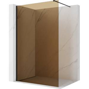 Mexen Kioto душкабина Walk-in 100 x 200 см, кафяво 8 мм, черна - 800-100-101-70-32 (800-100-101-70-32)