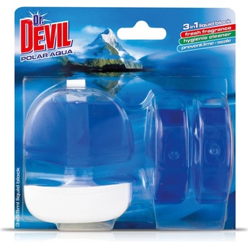Dr. Devil 3 v 1 WC tekutý záves Polar Aqua 3 x 55 ml