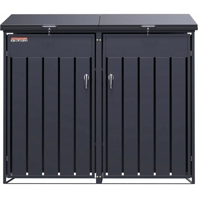 Scorpion elektro s.r.o. Přístřešek na 2 popelnice D12GG2Z antracit