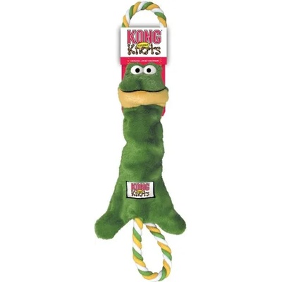 KONG Tugger Knots Small/Medium Frog - играчка за куче от плат и възли от въже - САЩ - NK31E