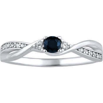 SILVEGO stříbrný prsten s pravým přírodním safírem JJJR1100SAP