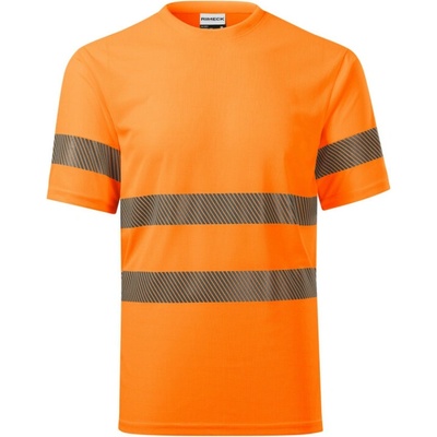 Rimeck tričko HV Dry 1V8 reflexní krátký rukáv unisex oranžová svítivě 3XL