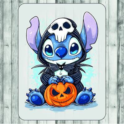 DTF nažehľovačka DTF transfer/nažehľovačka Halloween maska Rozmer: A5