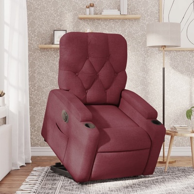 vidaXL 11461.3204737 Elektrické zvedací polohovací vínové textil
