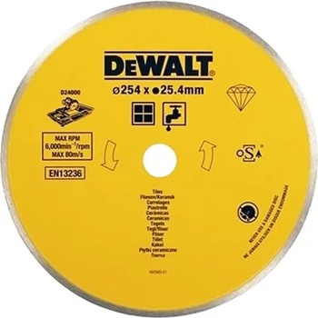 DEWALT Диск диамантен за мокро рязане на керамика ф254, DeWALT DT3733 (DeWALT DT3733)