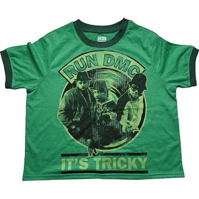 Run DMC It's Tricky Record Vintage Green L Дамски Риза (<![CDATA[RDMCCT26LGR03]]>)