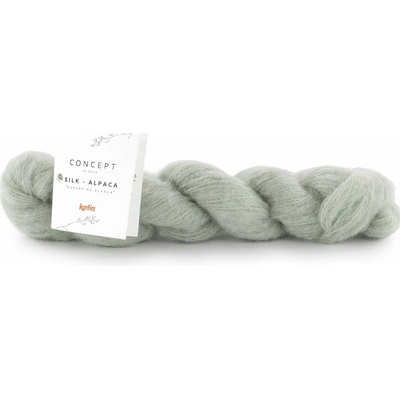 SILK ALPACA Katia Farby SILK ALPACA NATURAL COLORS: 201 svetlá šedozelená