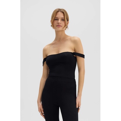 Saint Body Боди Saint Body BARDOT BODYSUIT BLACK дамско в черно с изчистен дизайн SB. 548 (SB.548)