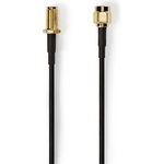 Nedis CSGL02210BK50 SMA кабел, RP SMA мъжки, RP SMA женски, позлатен, 50 Om, единично екраниран, 5, 00 m, кръгъл (CSGL02210BK50)