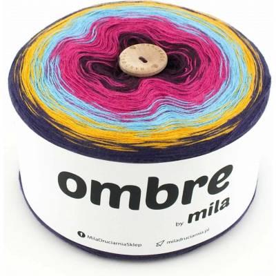 MILA Příze OMBRE Classic 1200m/3nitky M012R - Papoušek II.