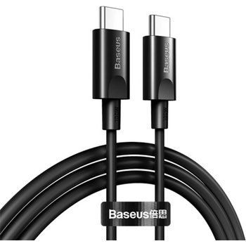 Baseus Кабел Baseus Xiaobai Series 100W USB-C Cable (CATSW-I01), от USB C(м) към USB C(м), 1.5m, 100W, черен (CATSW-I01 / 47246)