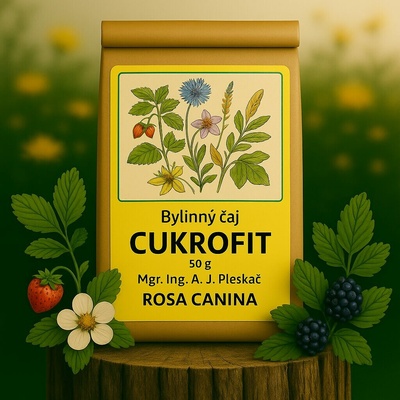 ROSA CANINA Bylinný Čaj Cukrofit Rovnováha Metabolismu a Vnitřní Očista 50 g