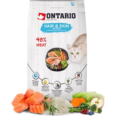 Ontario Cat Hair & Skin Salmon 2 kg
