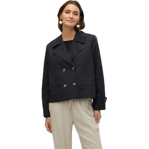 VERO MODA Палто Vero moda Chloemia Short coat - Black (Black)