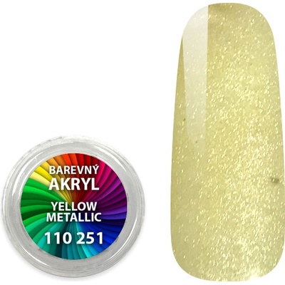 Expa nails akryl pudr metalický yellow metallic 4 ml