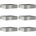 vidaXL Ограда за трева 6 pcs Сребрист 50 x 50 x 13 см (874727)