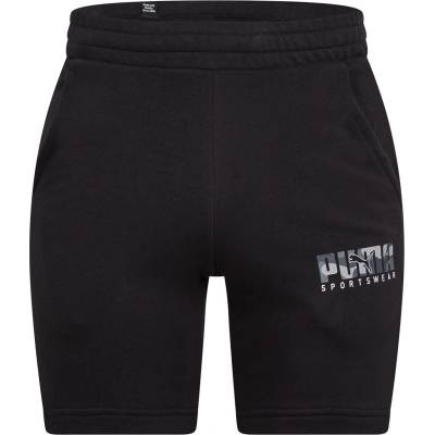 PUMA Поларени къси панталони Puma Men's Key Camo Graphic Fleece Jogger Shorts - Puma Black
