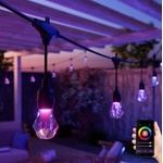 Nanoleaf NF084K02-20SLO - димируема LED гирлянда RGBWIC, 20 x LED, 15 м, Wi-Fi, IP65 (NL0061)