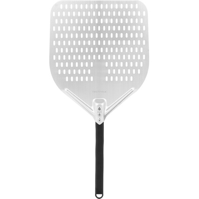 TECHNICA Perforovaná lopata na pizzu z anodového hliníku s hliníkovým úchytem, čtvercová, 355x405x710 mm | TECHNICA, Pizza Line