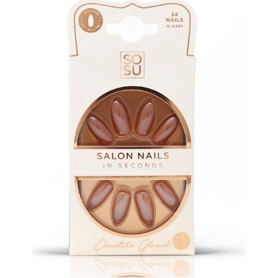SOSU Cosmetics Umělé nehty Chocolate 24 ks