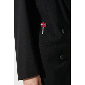 Fiorucci Вълнено сако Fiorucci Black Double Breasted (W01FPBDO044KN03BK01)