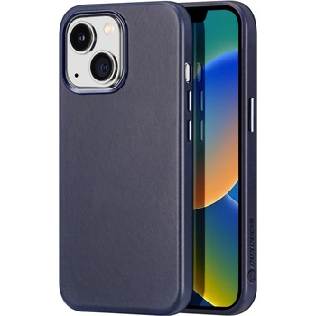 Dux Ducis Кожен кейс Dux Ducis Naples за iPhone 14 Plus, съвместим с MagSafe, син (6934913034668)