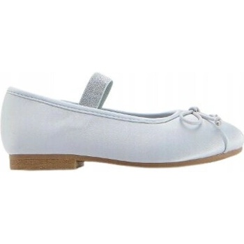 Klasické zasúvacie baleríny mašlička gumička metalická niť šedé